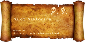 Pulcz Viktorina névjegykártya